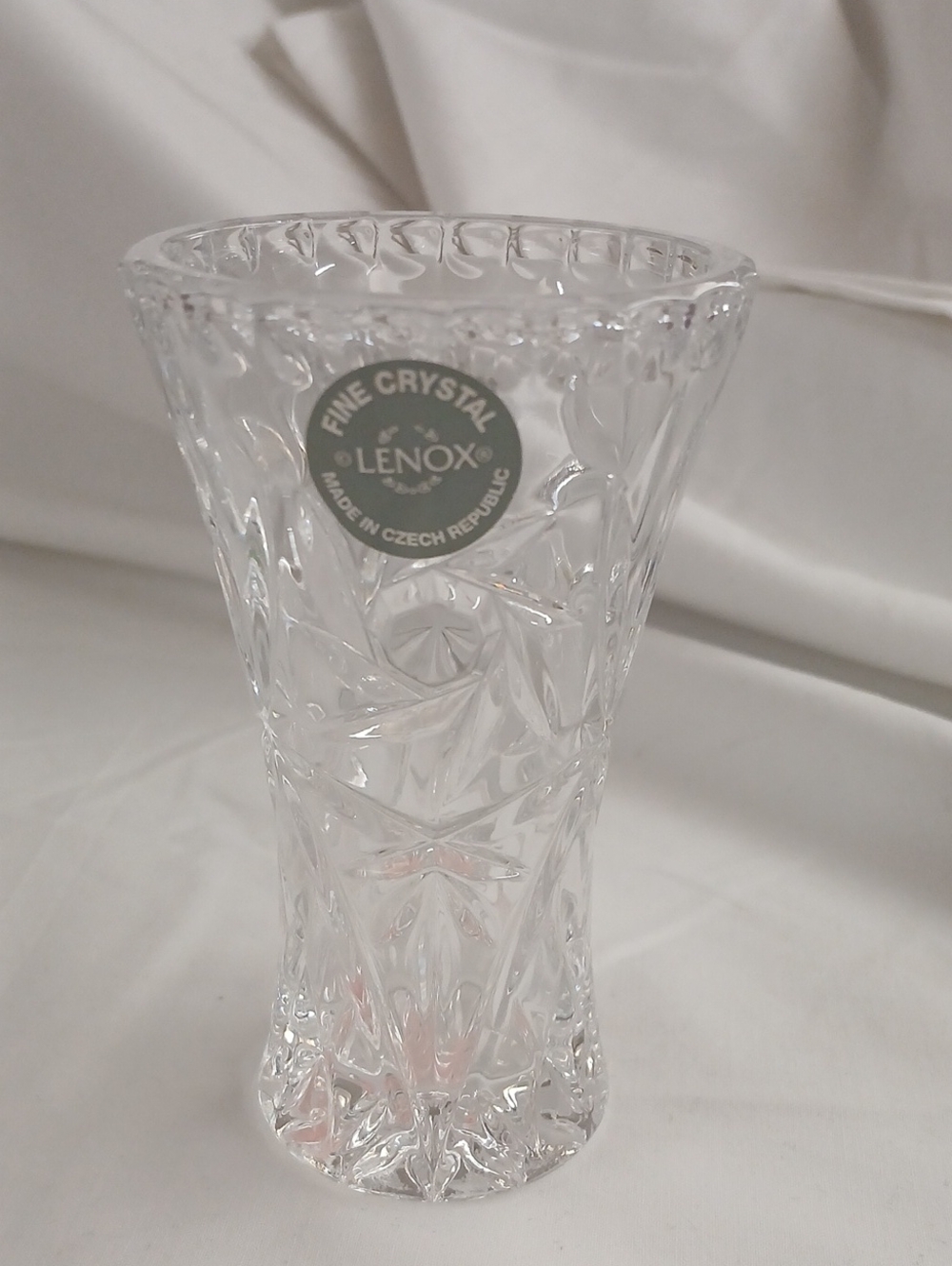 Lenox Clear Crystal Cut-Pattern Vase